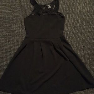 Black mini dress